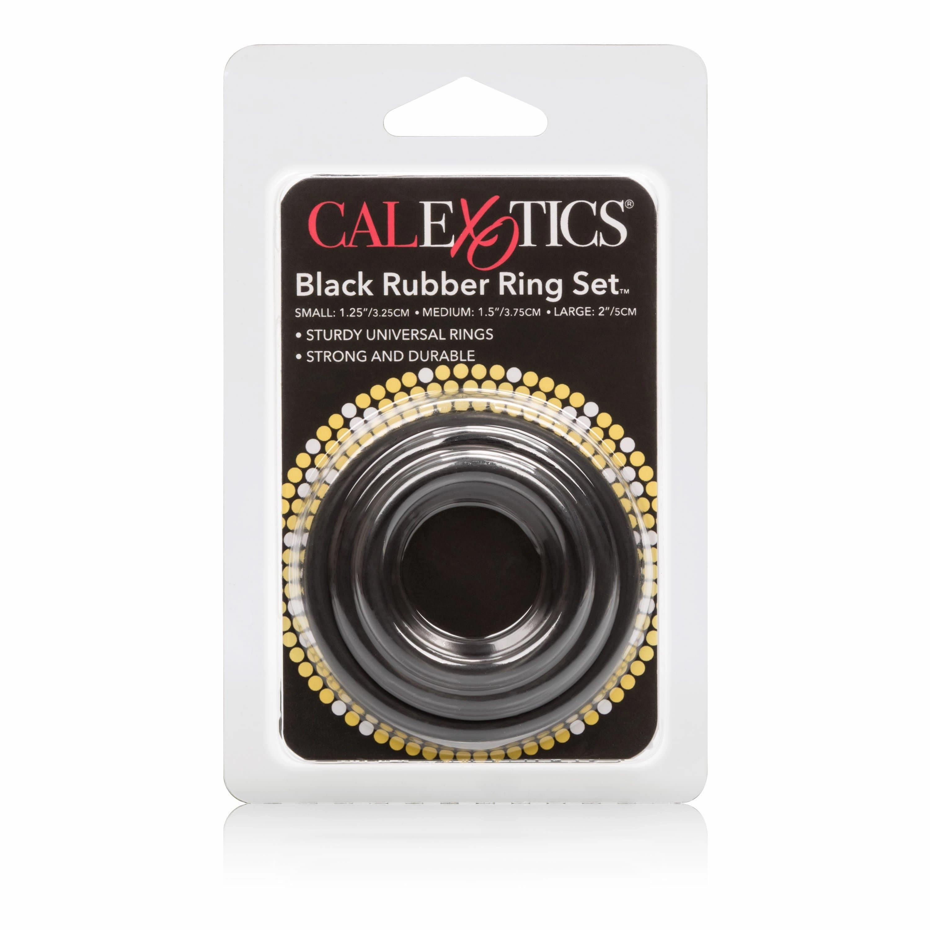 California Exotics - Black Rubber Ring Set (Black)