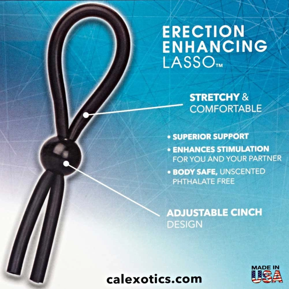 California Exotics - Dr  Joel Kaplan Erection Enhancing Lasso Cock Ring (Black)