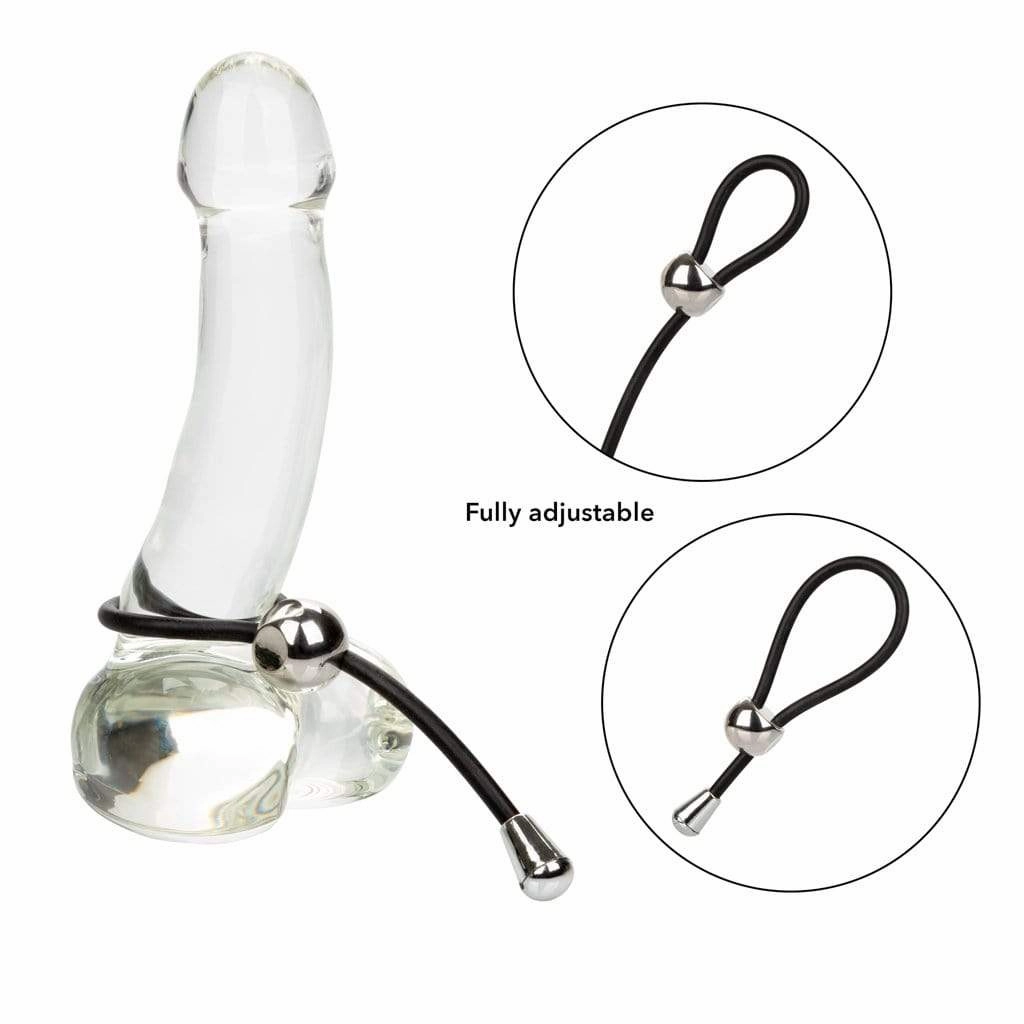 California Exotics - EZ Cinch Silicone Lasso Cock Ring (Black)
