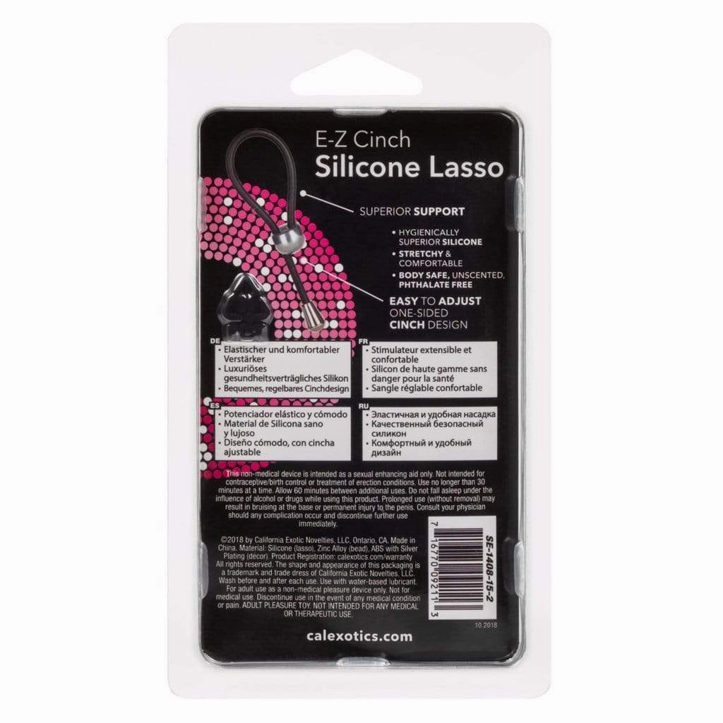 California Exotics - EZ Cinch Silicone Lasso Cock Ring (Black)