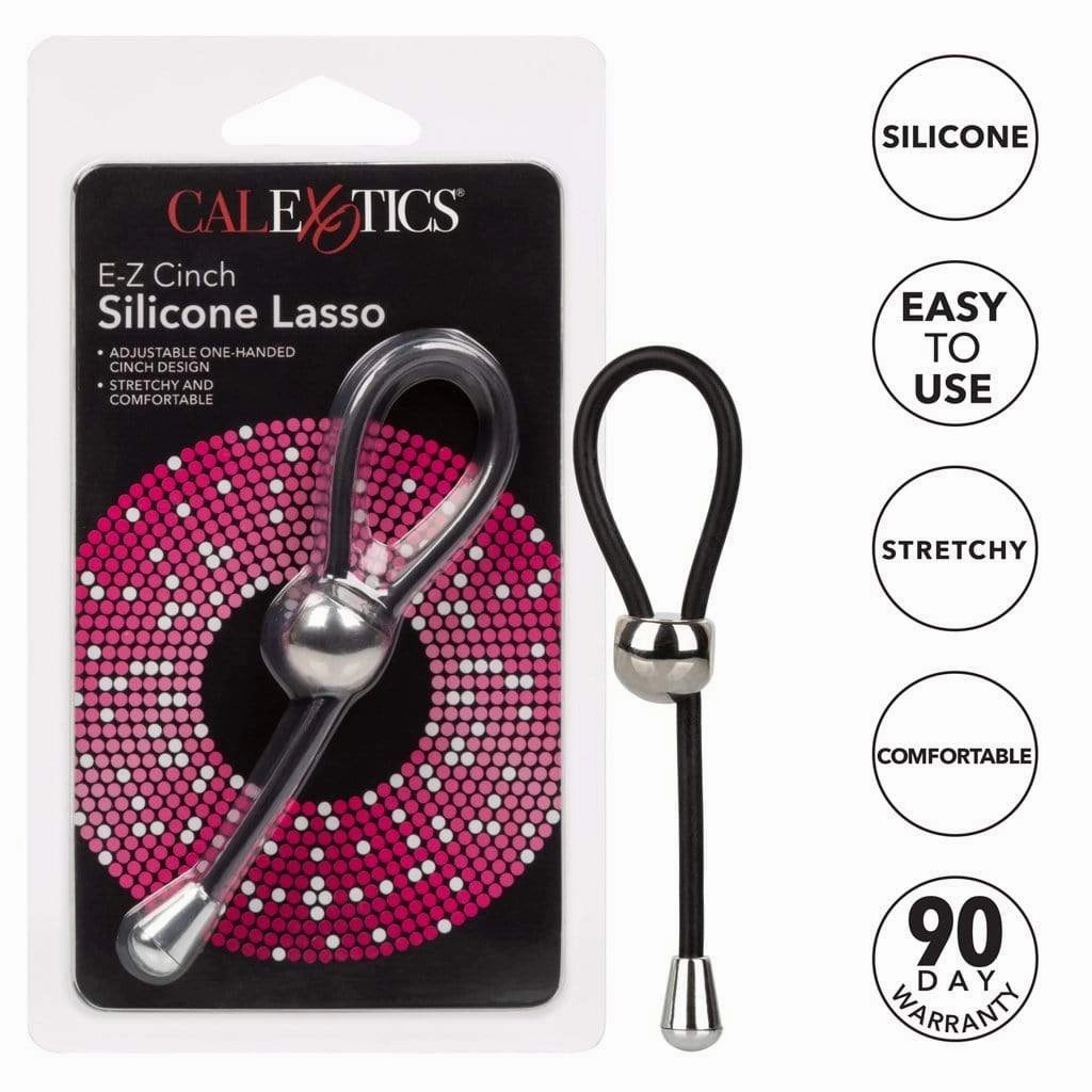 California Exotics - EZ Cinch Silicone Lasso Cock Ring (Black)