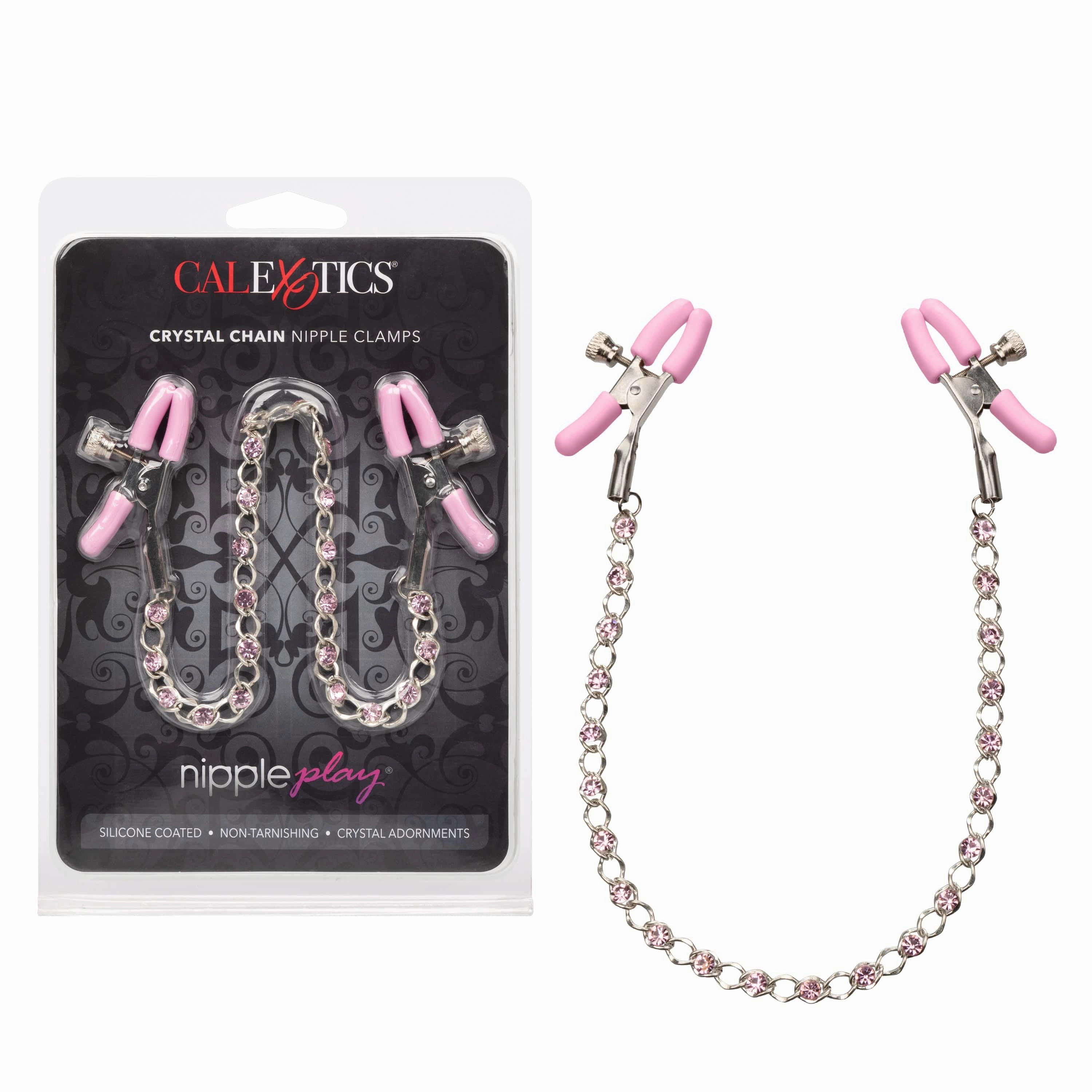 California Exotics - Nipple Play Crystal Chain Nipple Clamps
