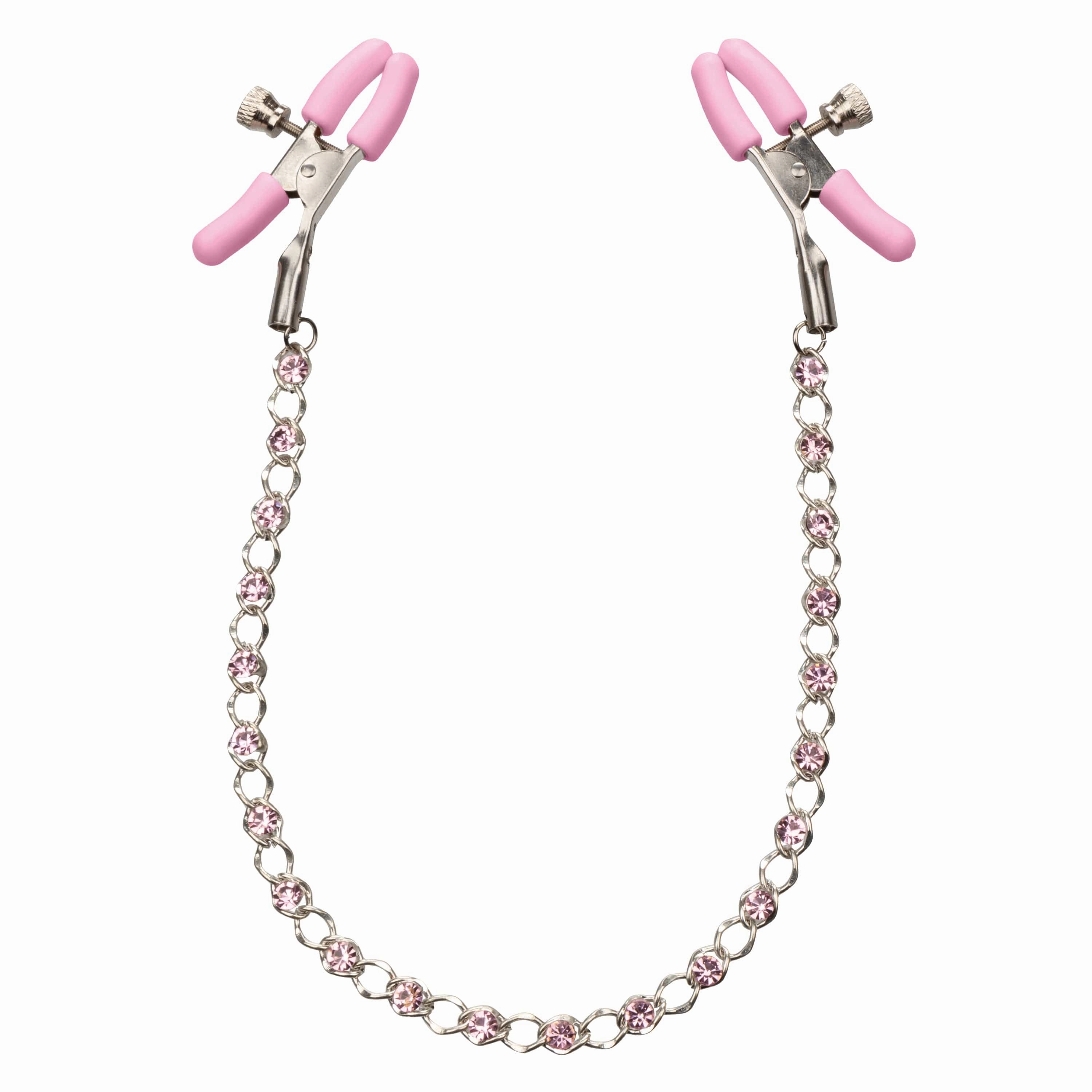 California Exotics - Nipple Play Crystal Chain Nipple Clamps
