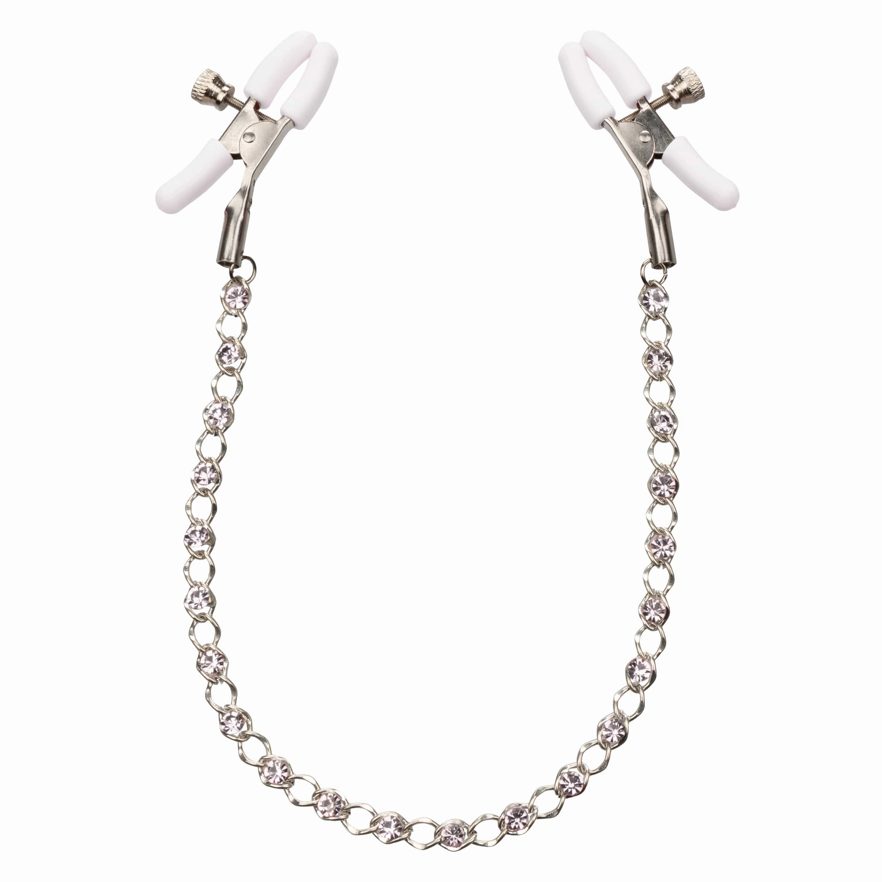 California Exotics - Nipple Play Crystal Chain Nipple Clamps