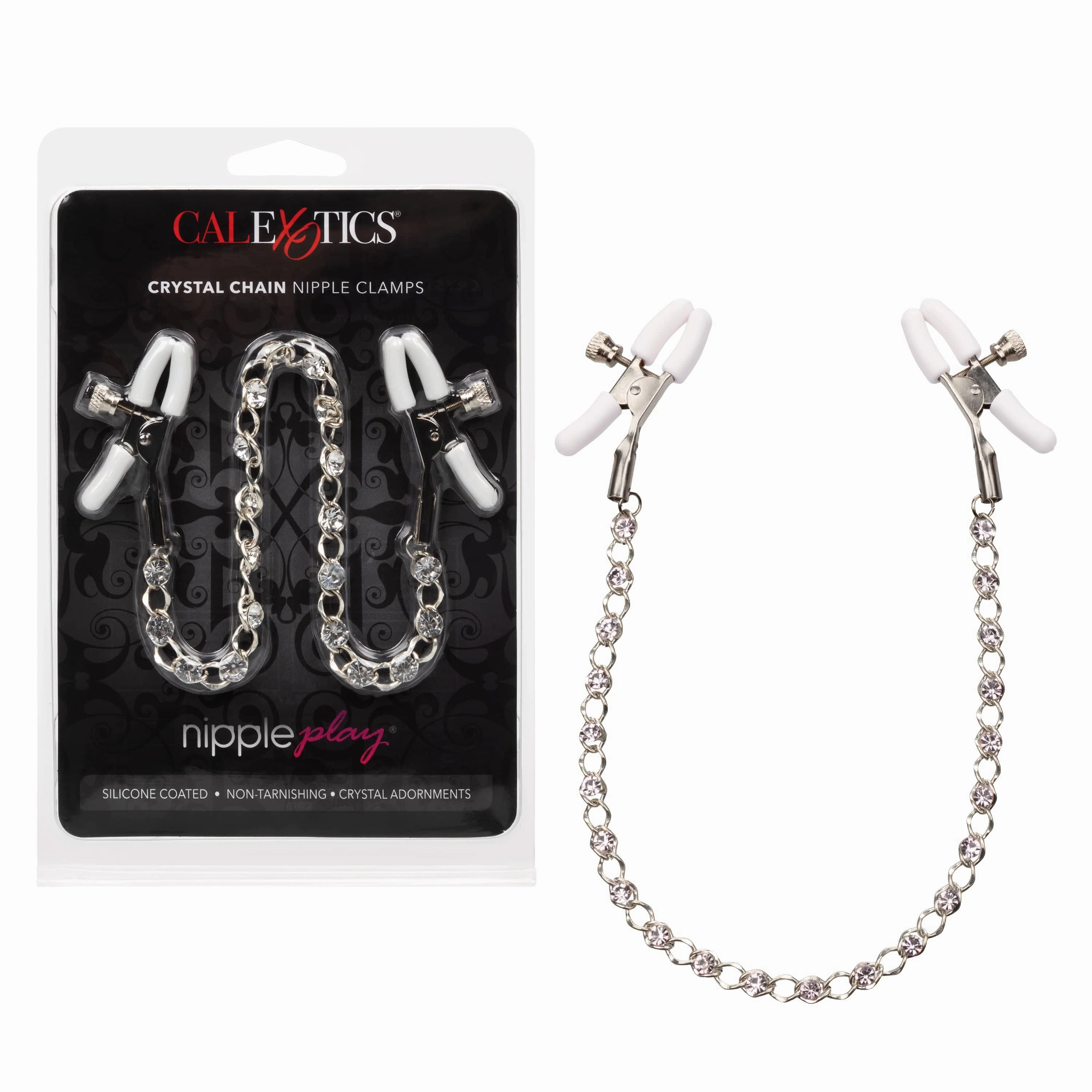 California Exotics - Nipple Play Crystal Chain Nipple Clamps
