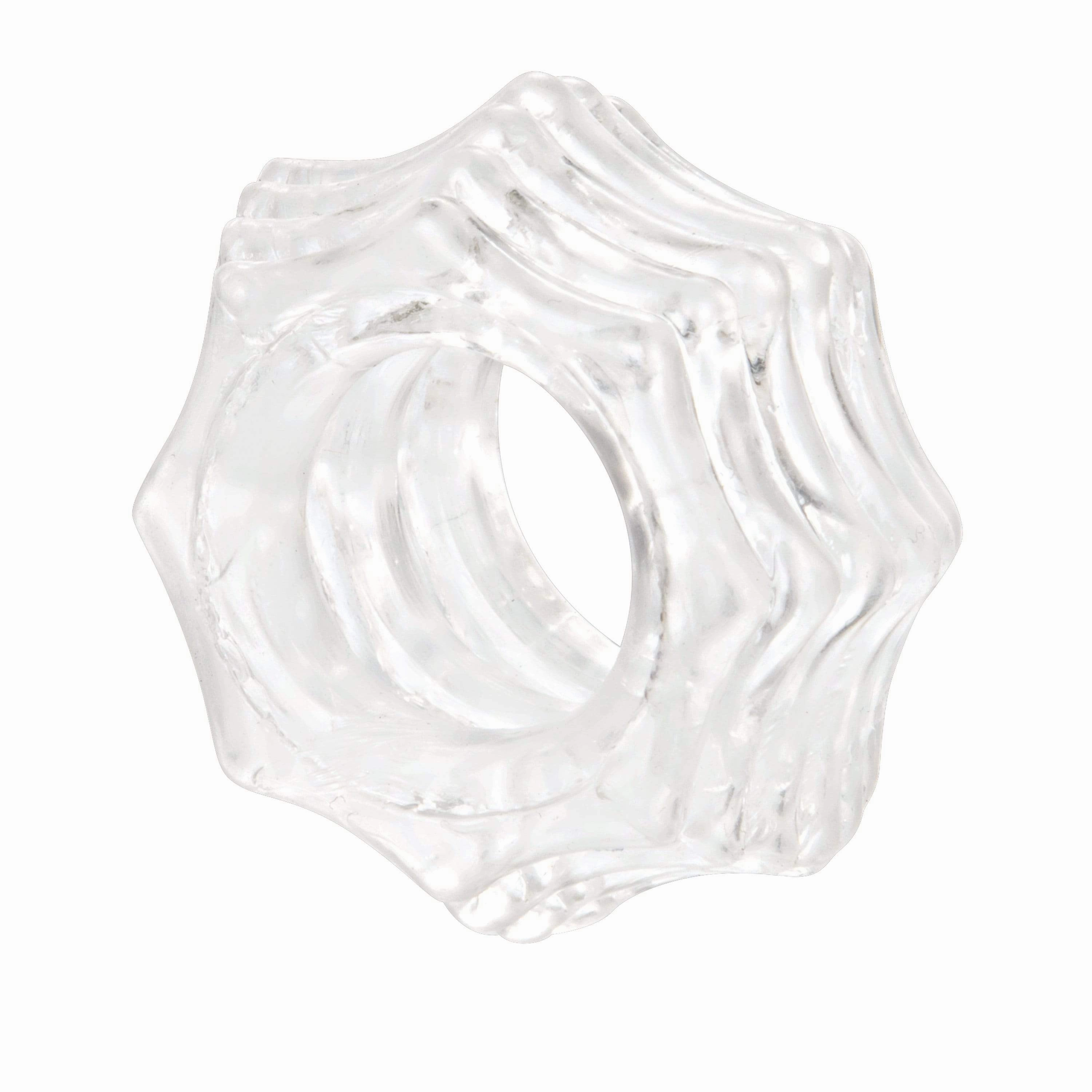 California Exotics - Reversible Cock Ring Set (Clear)