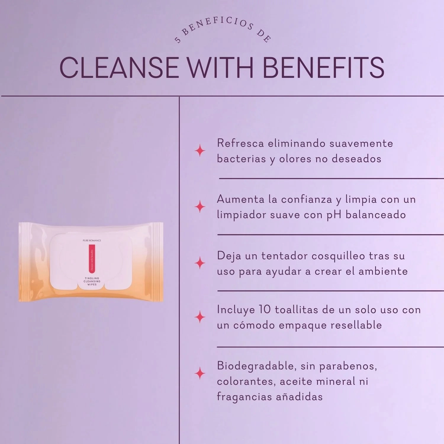 Cleanse with Benefits 2 Pack - Intimate Tingling Wipes