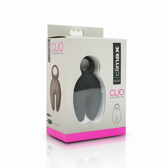 Climax® Elite, CLIO, Rechargeable 9x Dual Motor Vibe, Black