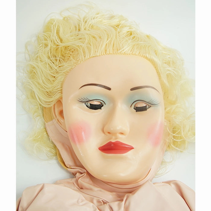 CLOSEOUT - DOLL; MASK W/CLOSED MOUTH, BLONDE HAIR, ACCESSORIES INCLUDED