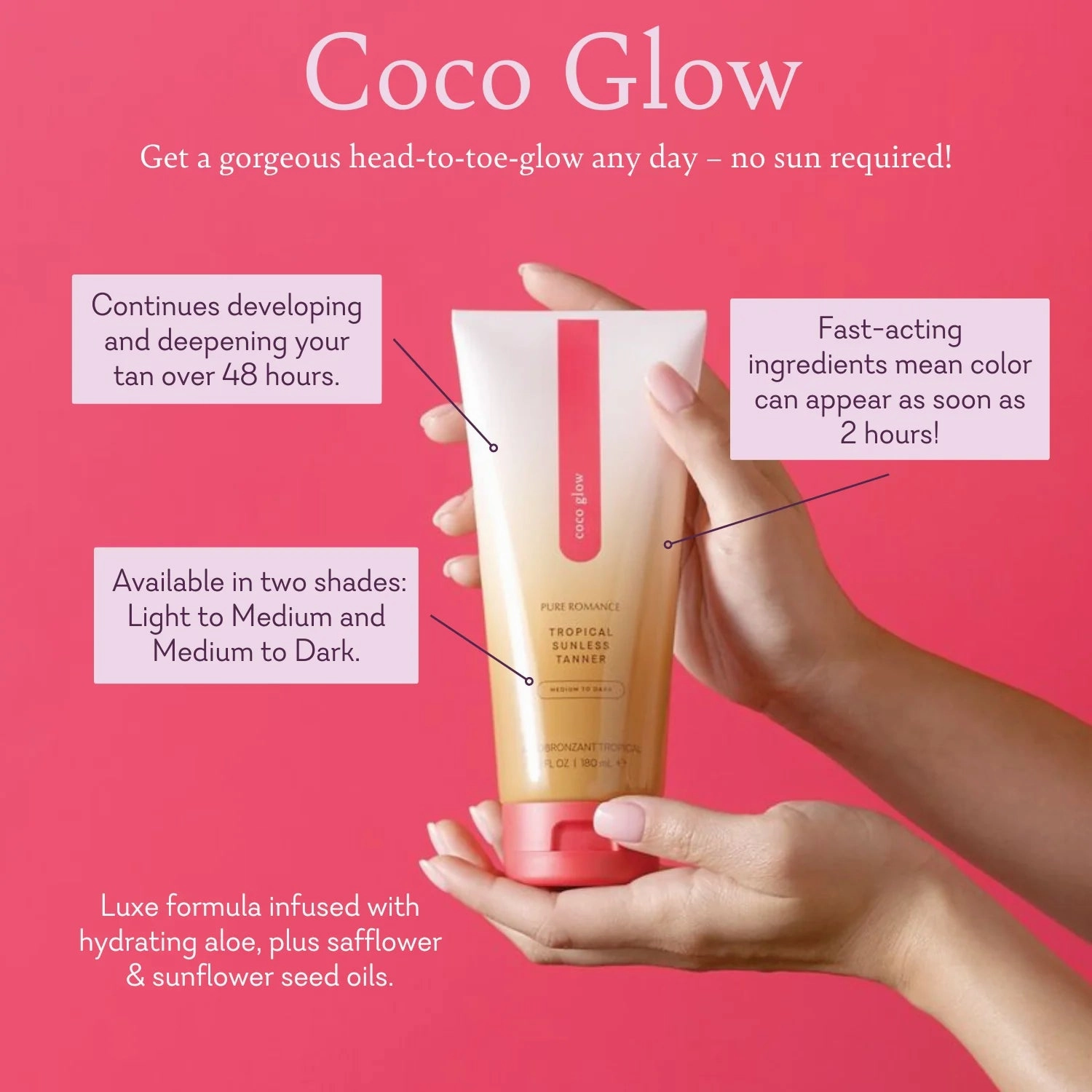 Coco Glow - Medium to Dark - IN STOCK - 23 LEFT! - Pure Romance