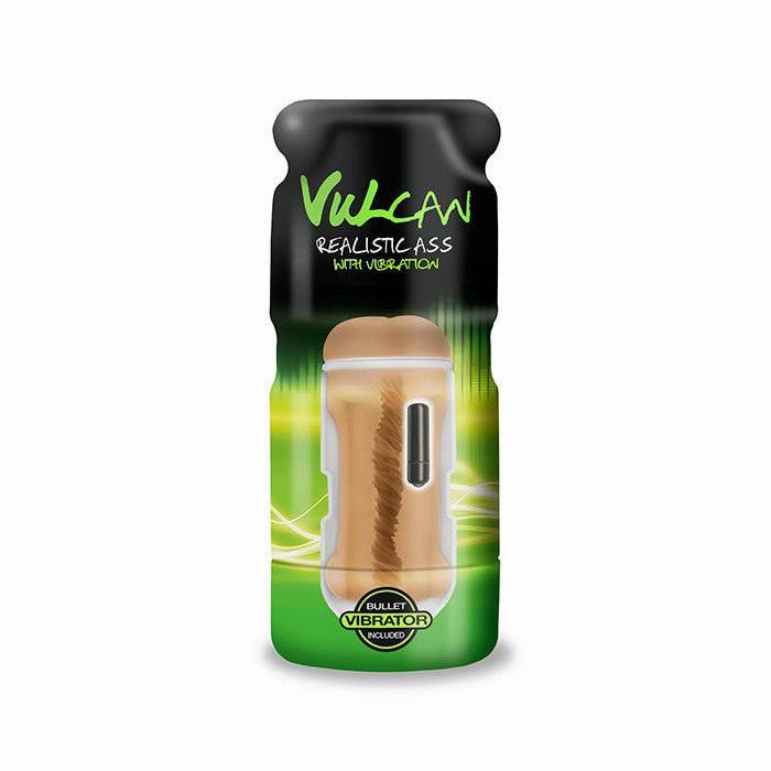 CyberSkin® Vulcan® Realistic Ass w/ Vibration, Mocha