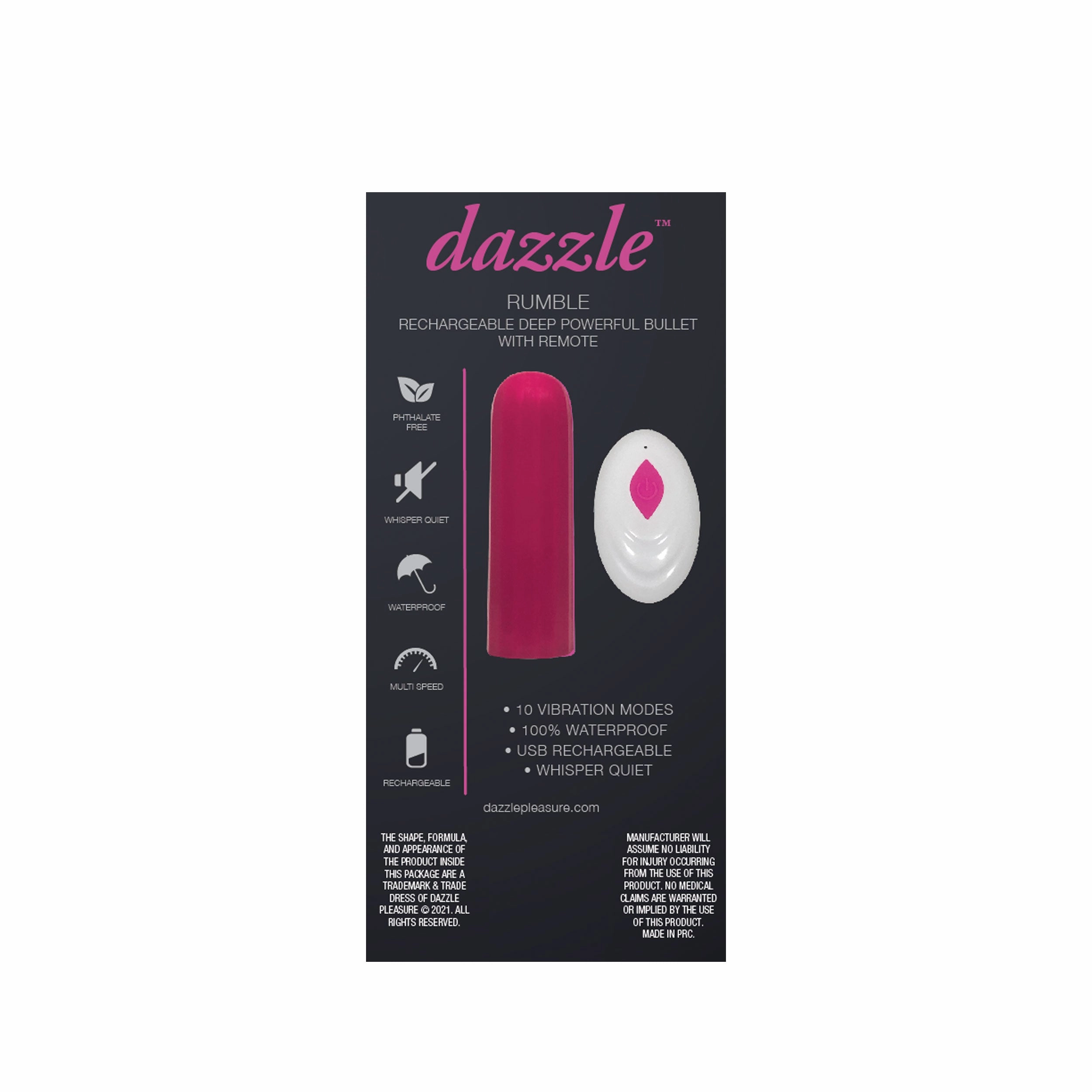 Dazzle Pink Rumble Bullet