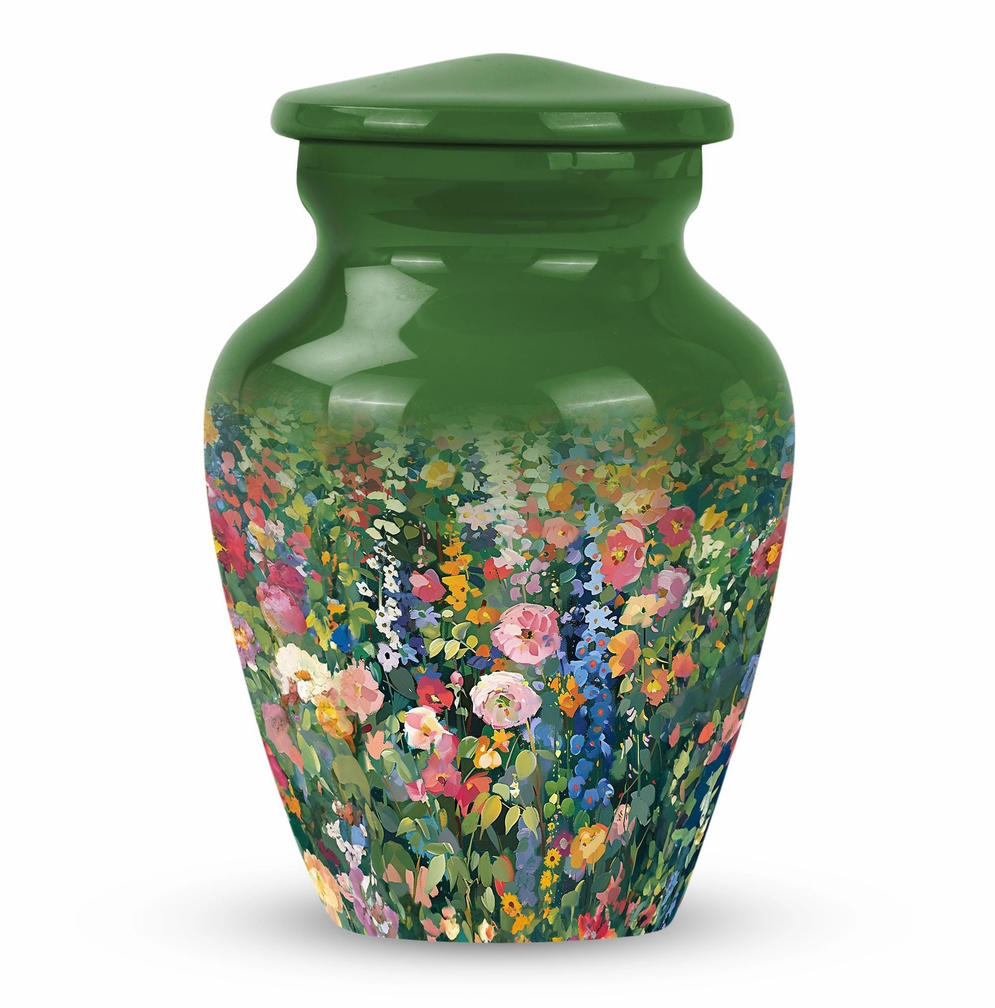 Dignified Remembrance Flowers Urn: Memorial Cremation Repository