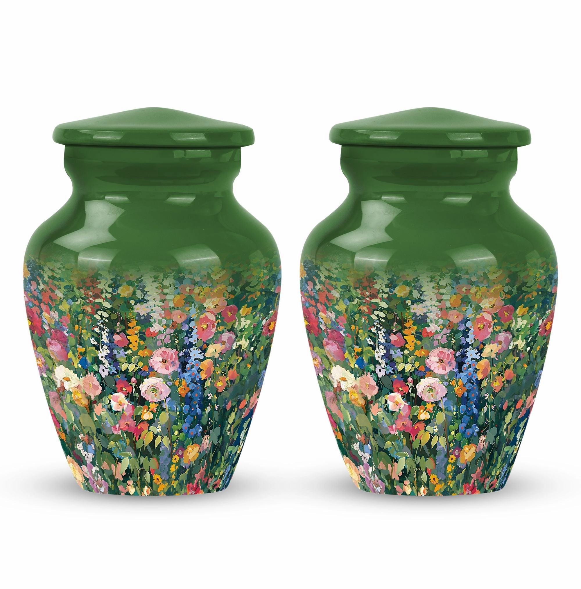 Dignified Remembrance Flowers Urn: Memorial Cremation Repository