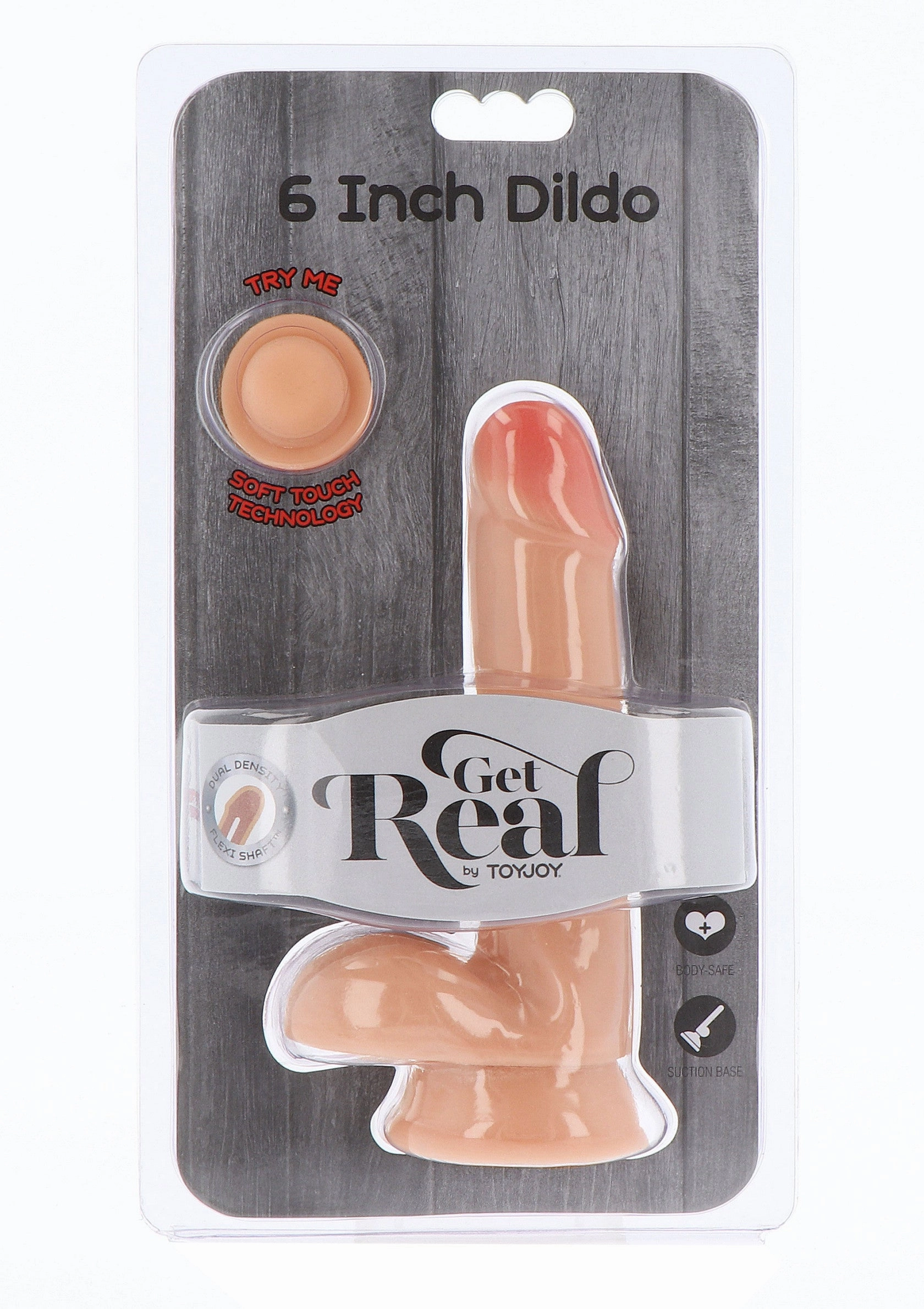 Dual Density Dildo TPE 17 cm