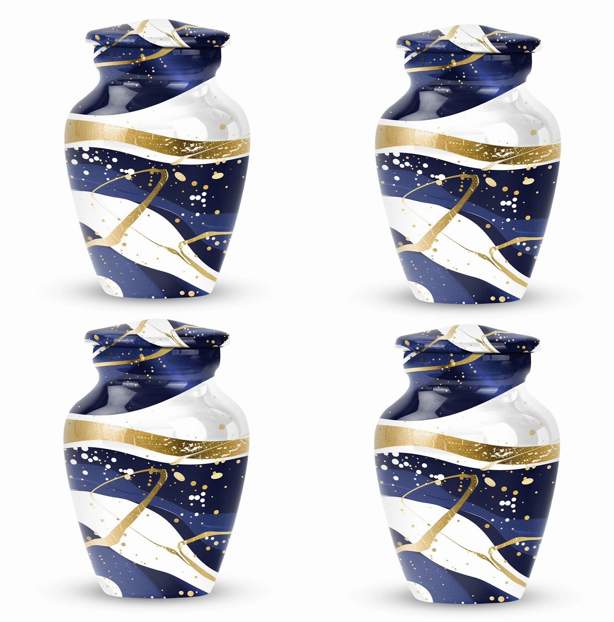 Eternal Rest Abstract Urn: Distinctive Large Size Memorial Urn