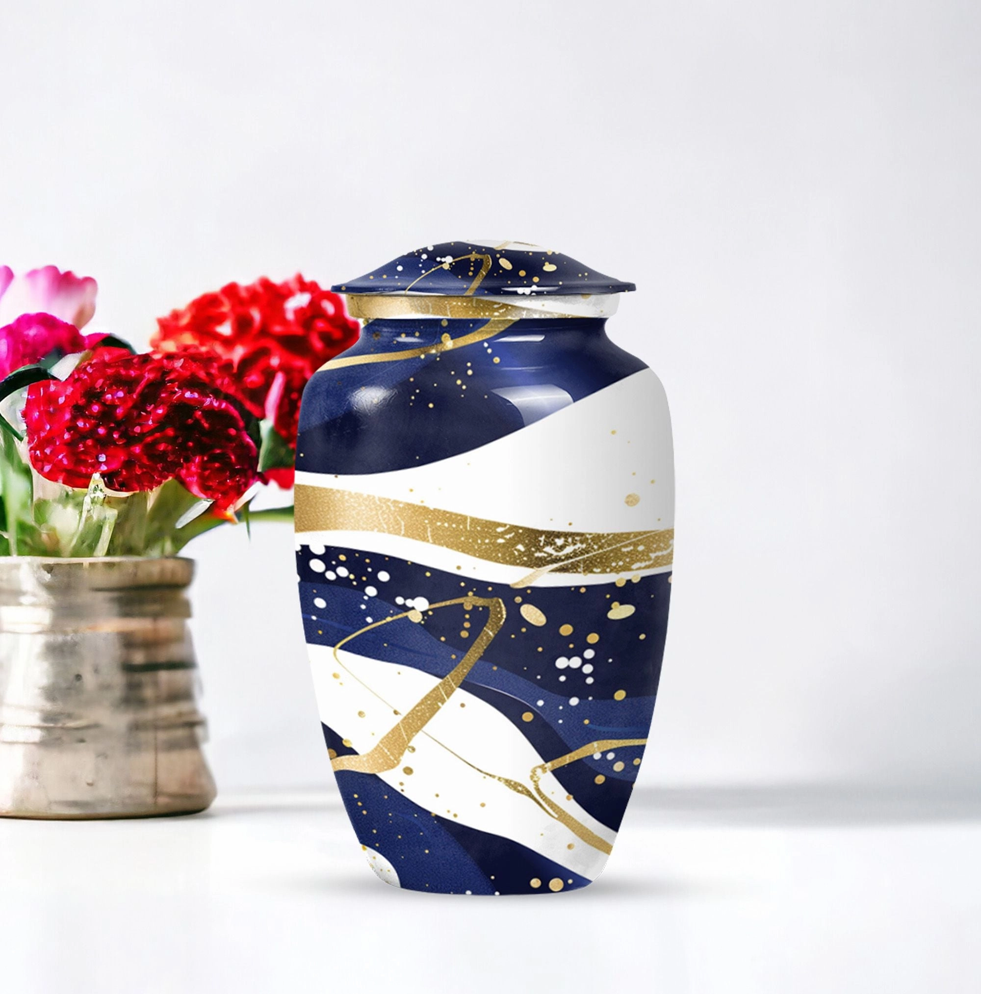 Eternal Rest Abstract Urn: Distinctive Large Size Memorial Urn