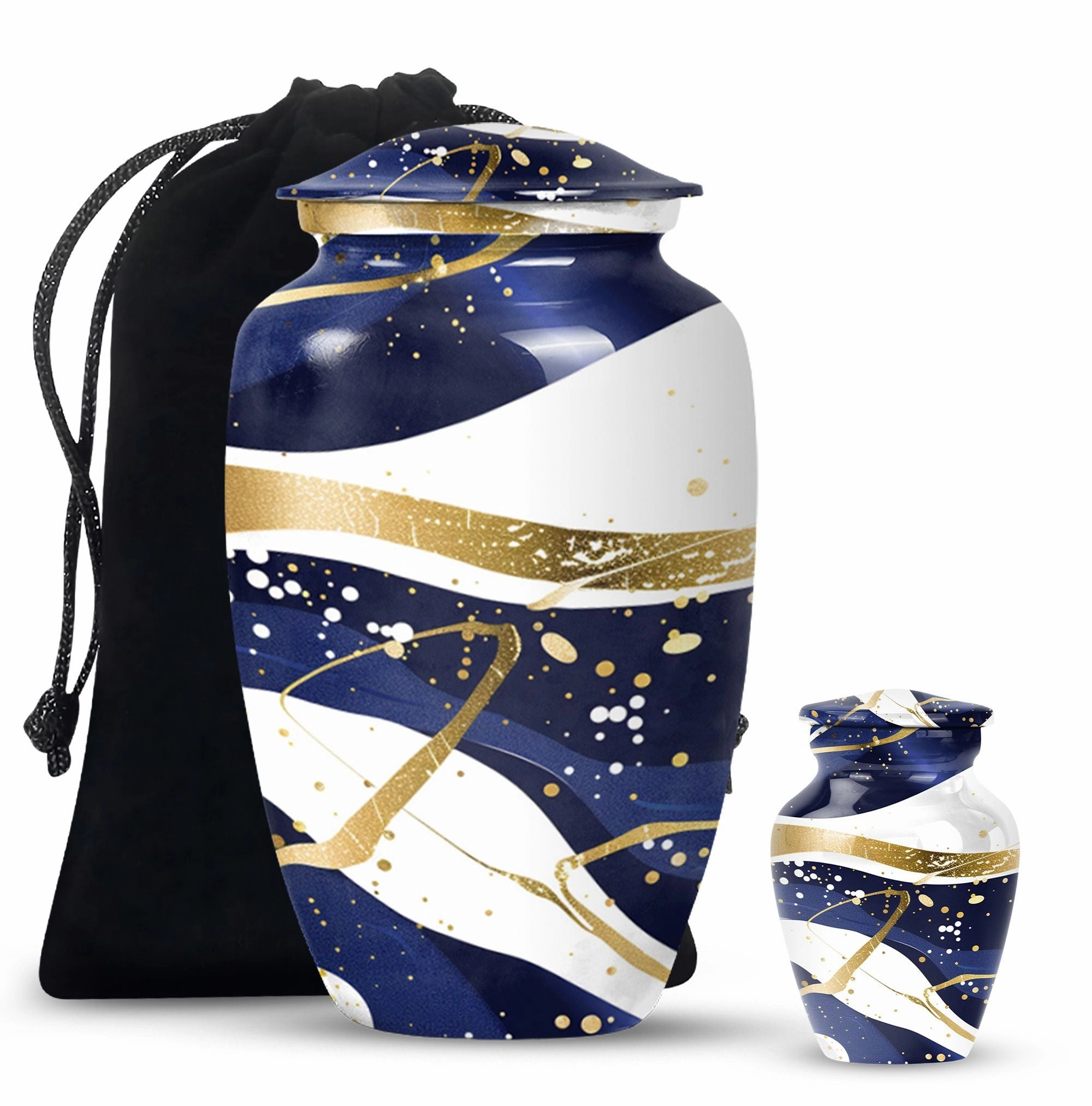 Eternal Rest Abstract Urn: Distinctive Large Size Memorial Urn