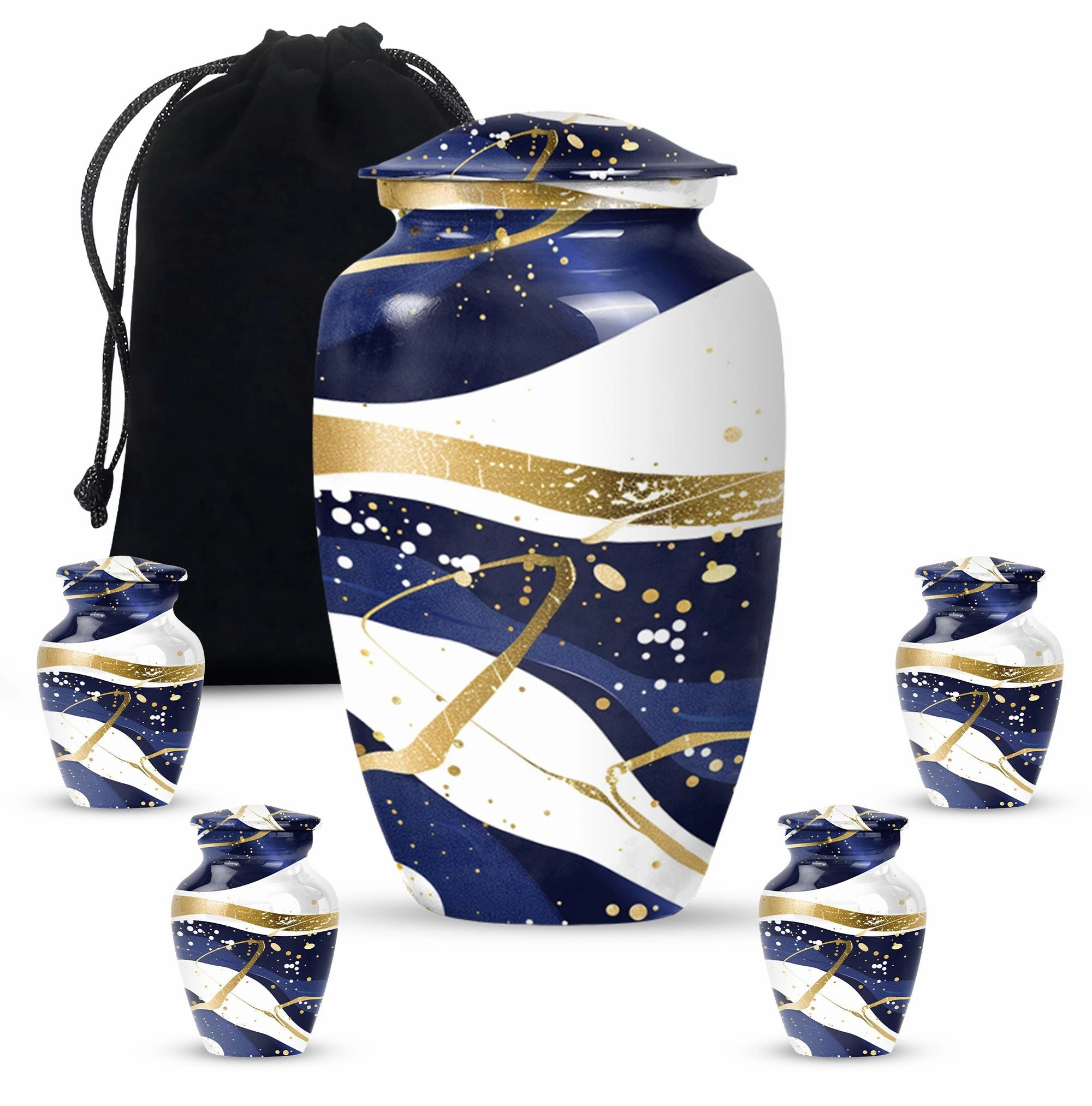 Eternal Rest Abstract Urn: Distinctive Large Size Memorial Urn