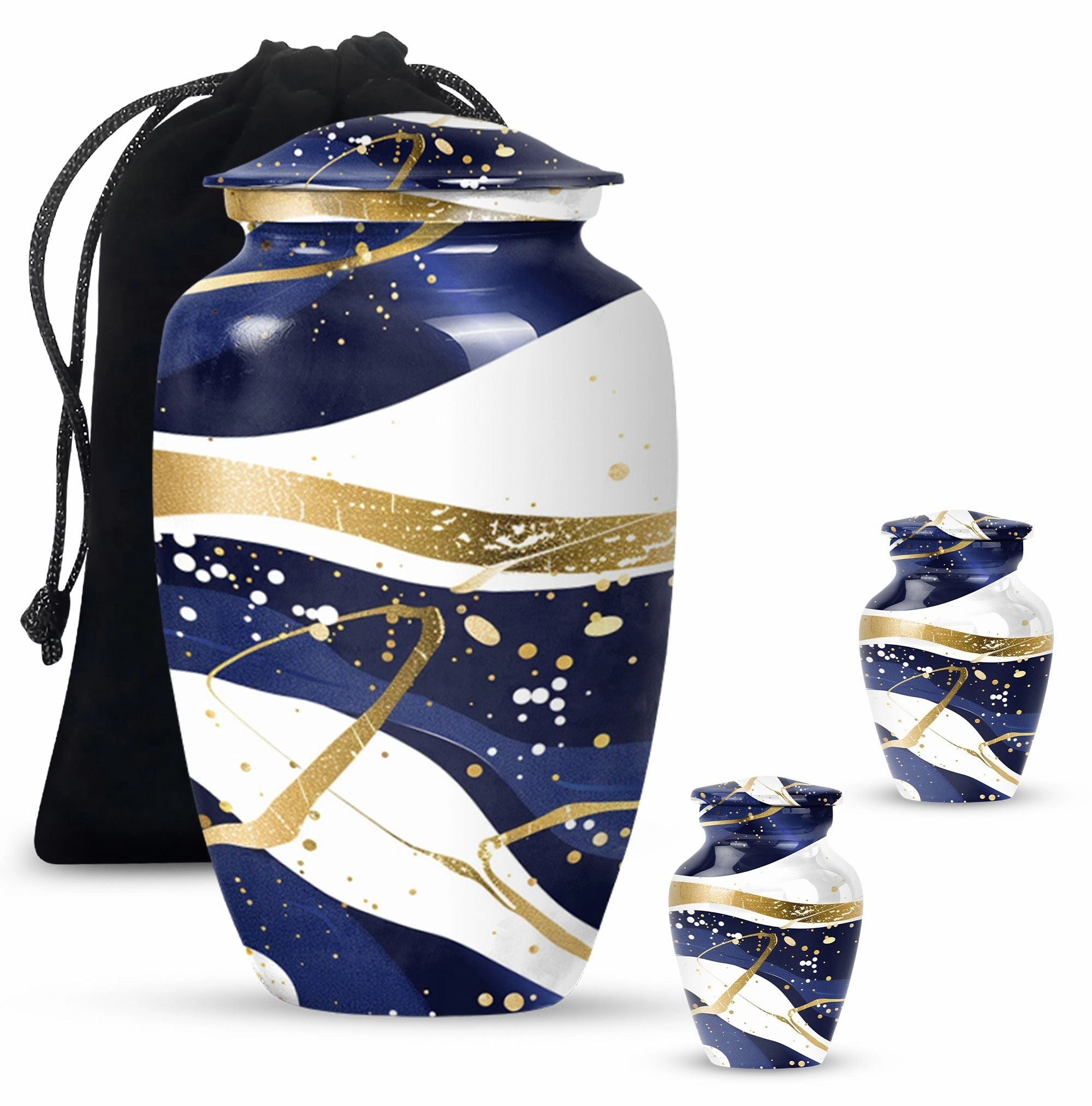 Eternal Rest Abstract Urn: Distinctive Large Size Memorial Urn