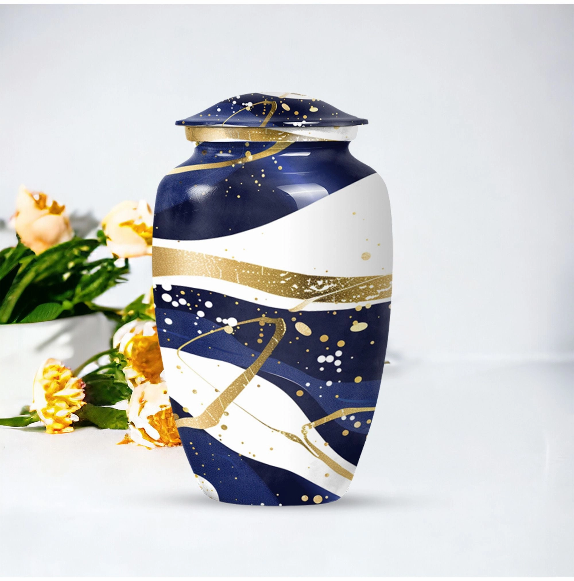 Eternal Rest Abstract Urn: Distinctive Large Size Memorial Urn