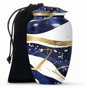 Eternal Rest Abstract Urn: Distinctive Large Size Memorial Urn