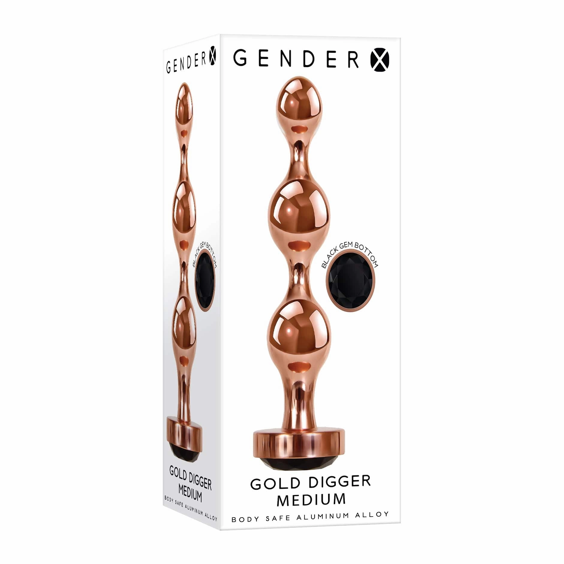 Evolved - Gender X Gold Digger Anal Beads