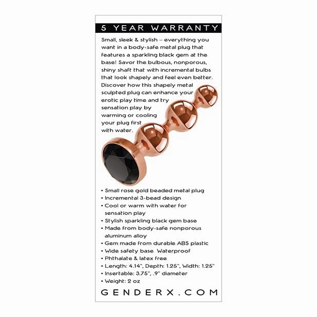 Evolved - Gender X Gold Digger Anal Beads