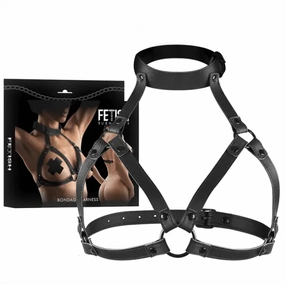 Fetish Submissive Bondage – Adjustable Chest and Neck Fixation Harness