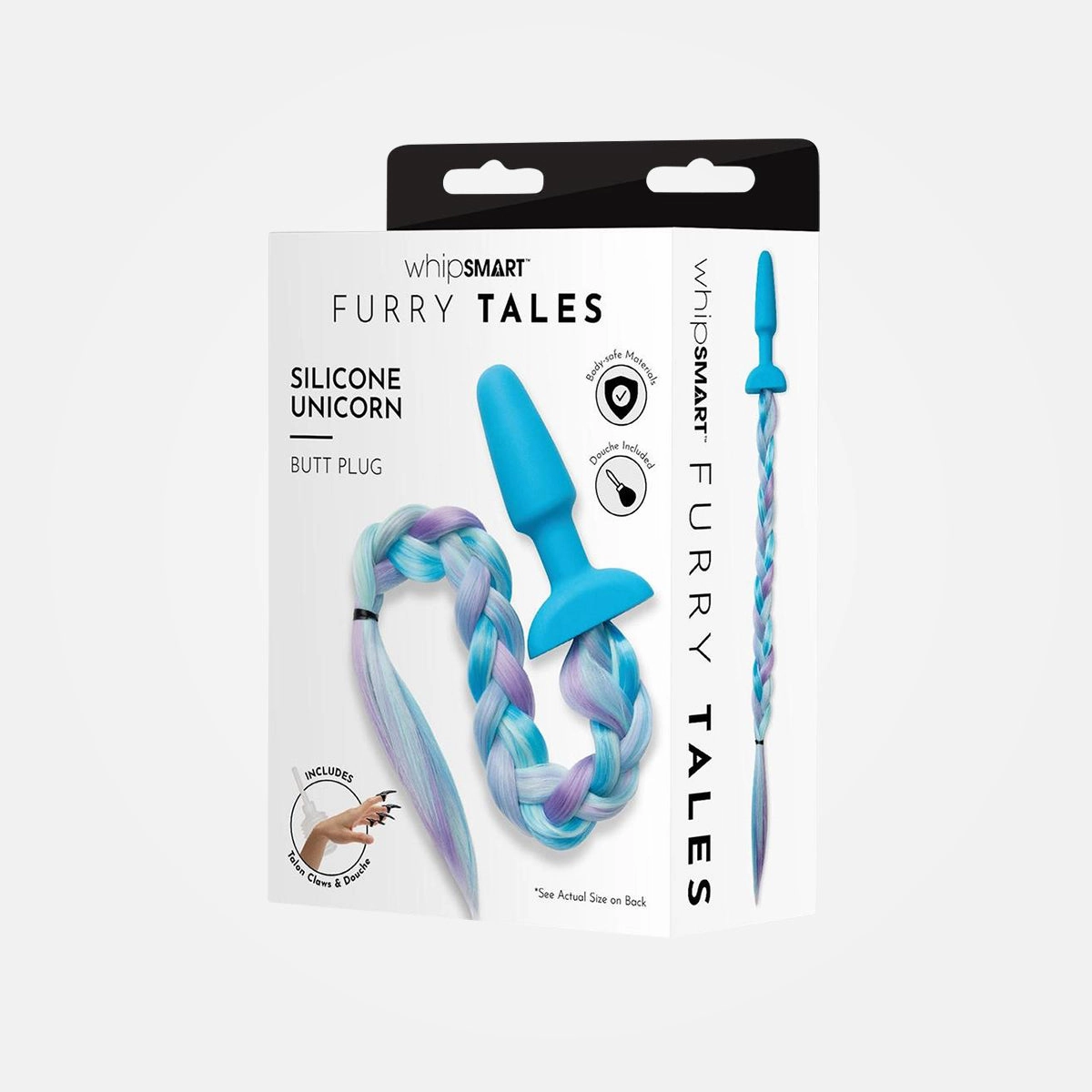 Furry Tales - Blue Silicone Anal Plug with Unicorn Tail