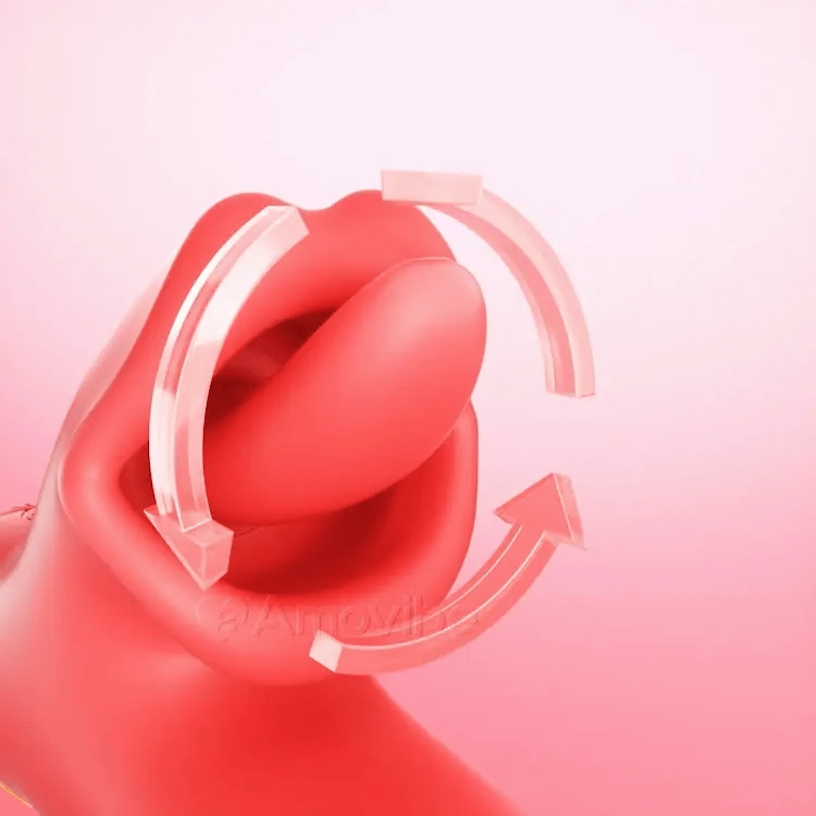 G spot Flapping Vibrator with Tongue Licking & Vibration