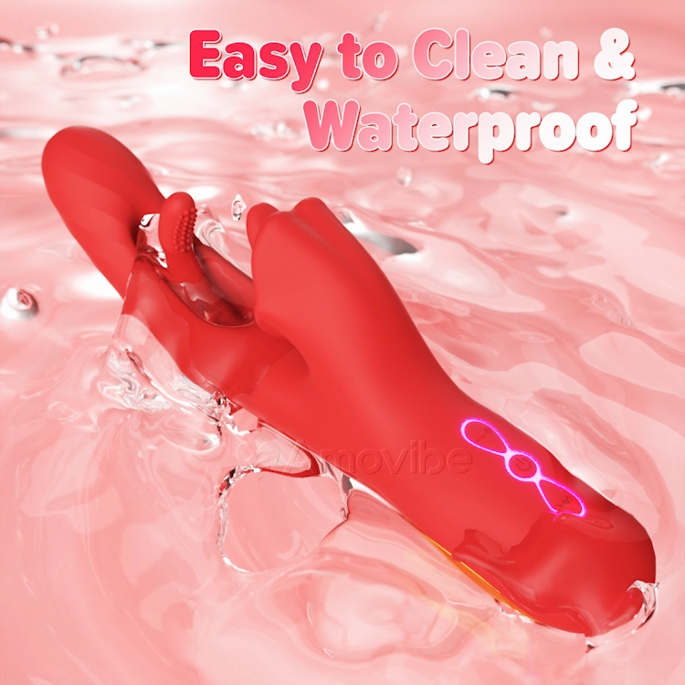 G spot Flapping Vibrator with Tongue Licking & Vibration