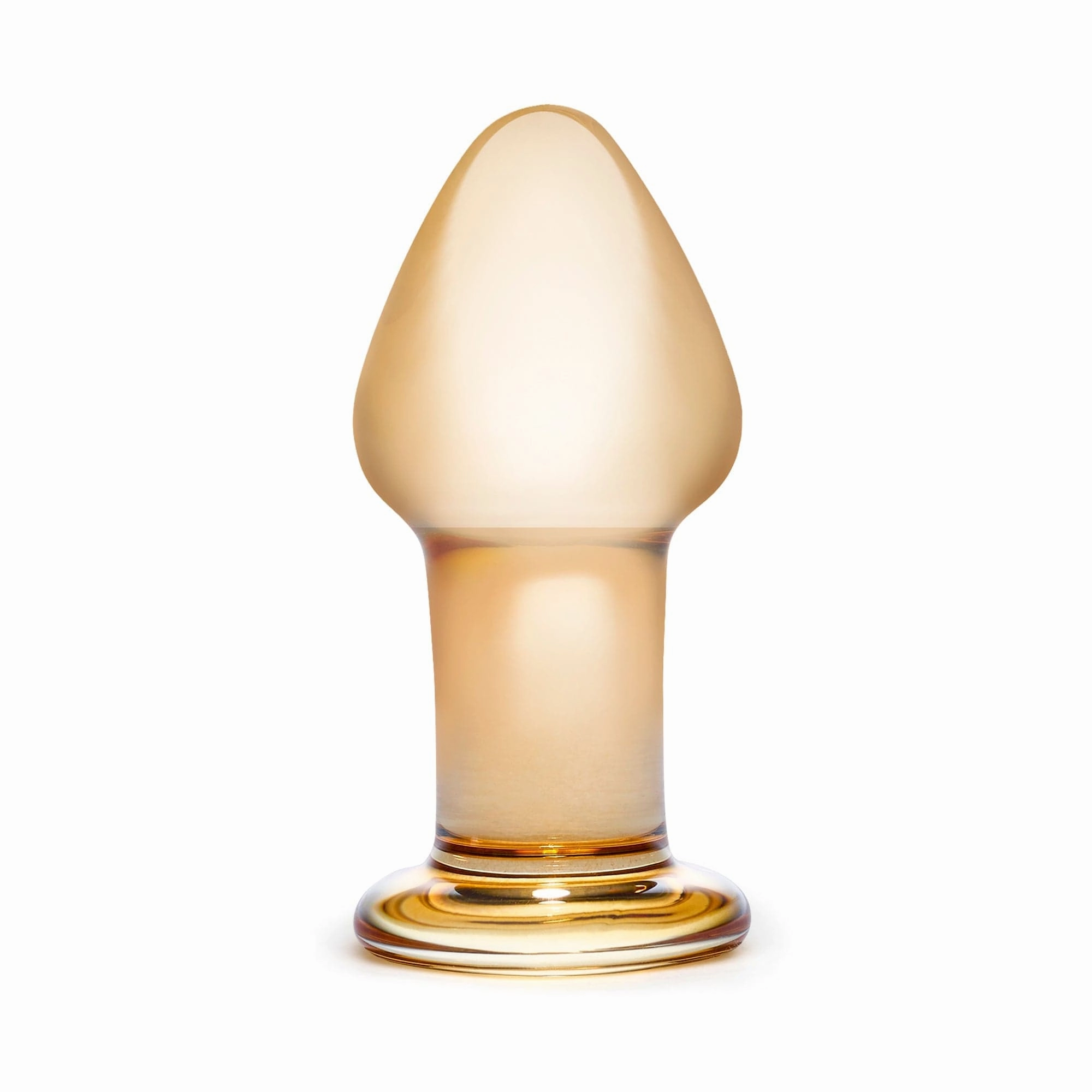 Glas - Over Easy Glass Butt Plug 3.5" (Orange)