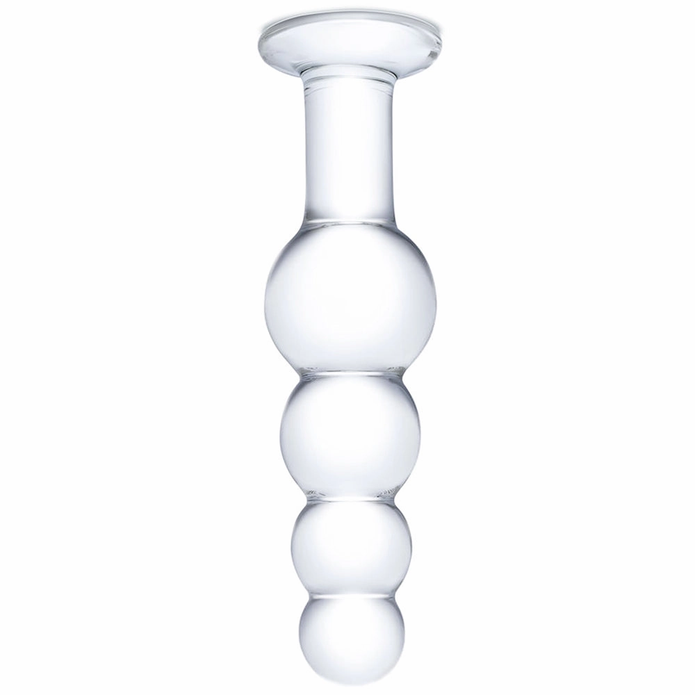 gläs 7.25 Inch Beaded Butt Plug