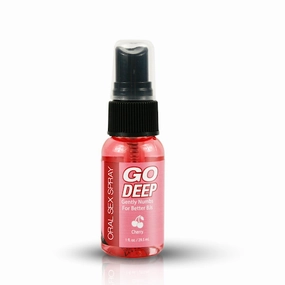Go Deep Oral Sex Spray, Cherry 1 fl. oz. (29.57 mL) Bottle