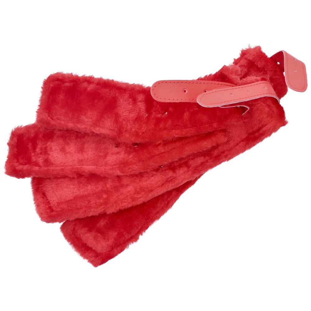 Hog Tie Restraint With Faux Fur Cuffs
