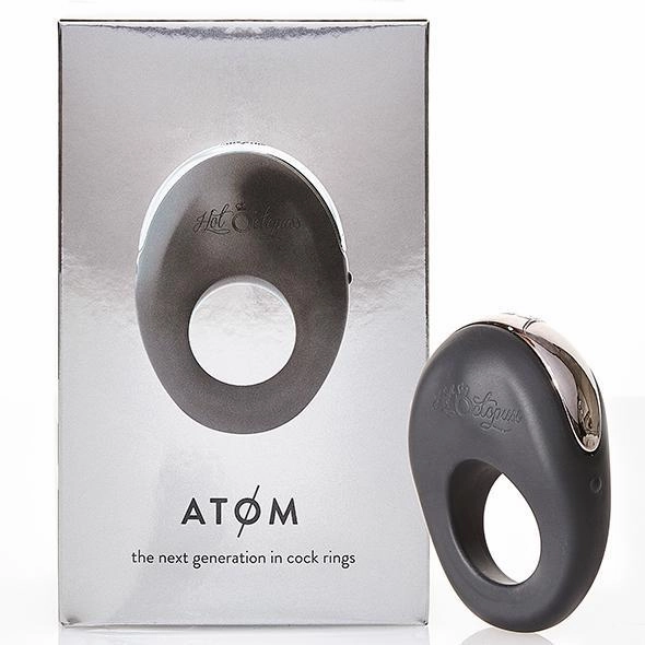 Hot Octopuss - Atom Rechargeable Silicone Cock Ring (Black)