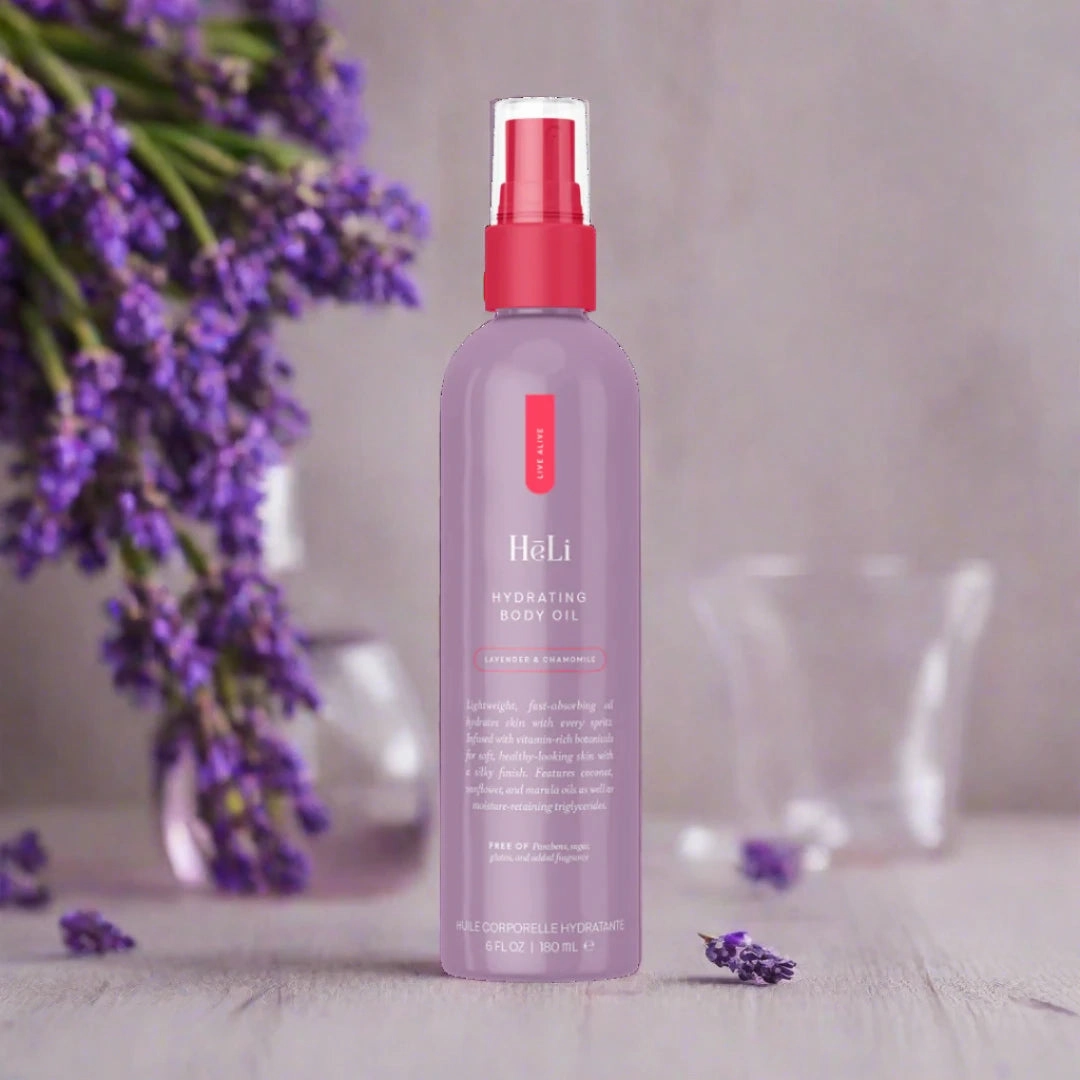 Hydrating Body Oil - Hēli Lavender & Chamomile - IN STOCK - 14 LEFT! - Pure Romance