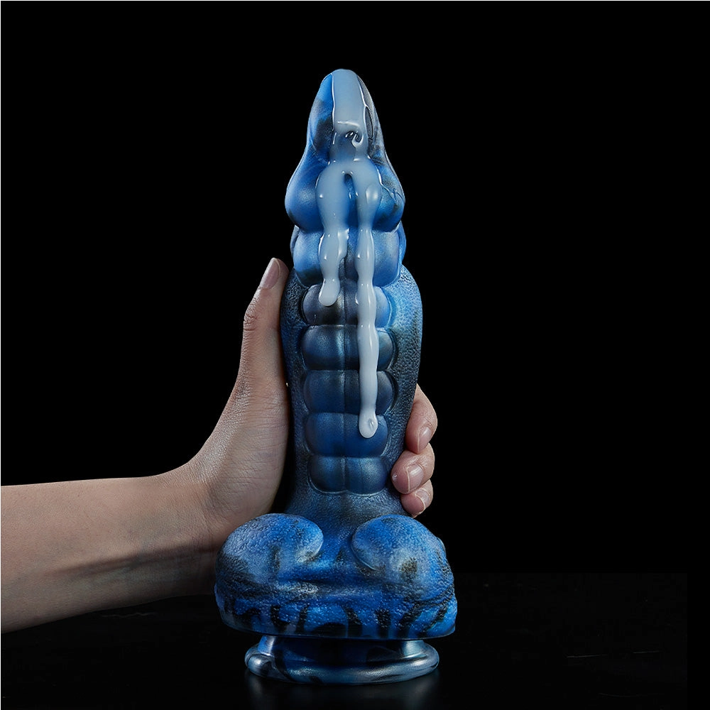 Ice-Dragon Thrusting& Vibrating& Swing& Heating Huge Dildo 9.5 Inch