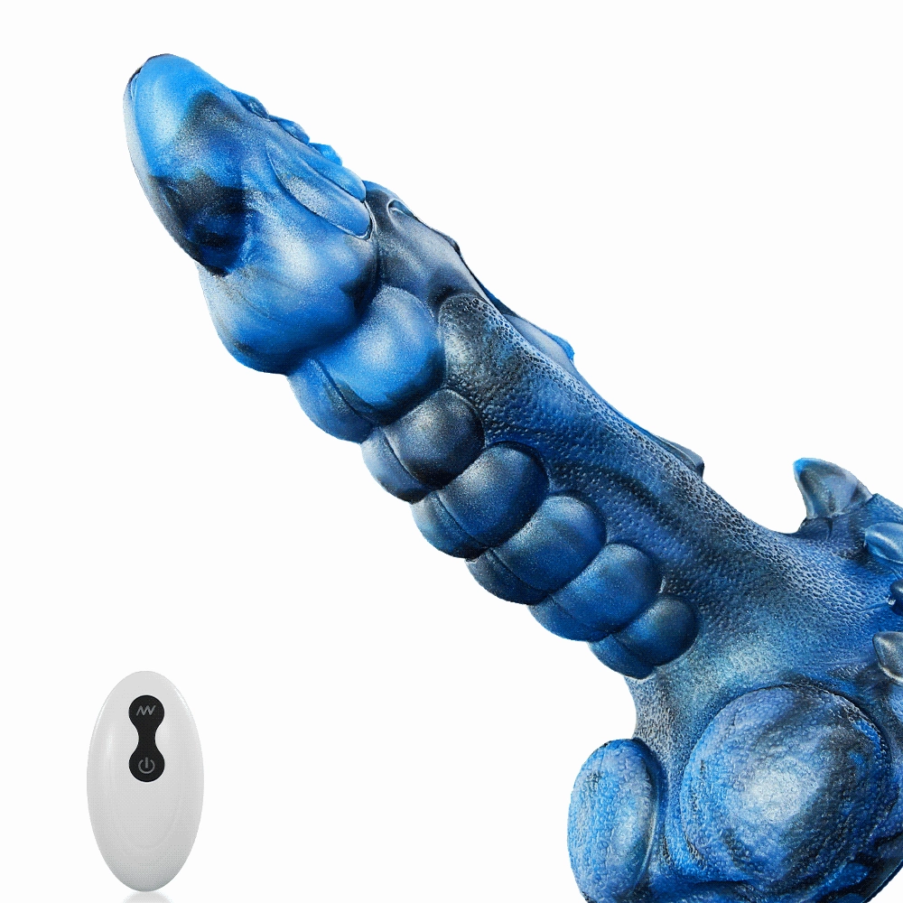 Ice-Dragon Thrusting& Vibrating& Swing& Heating Huge Dildo 9.5 Inch