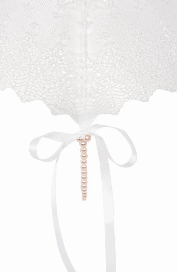 Ivory panty with pearl string - Geneva Panty