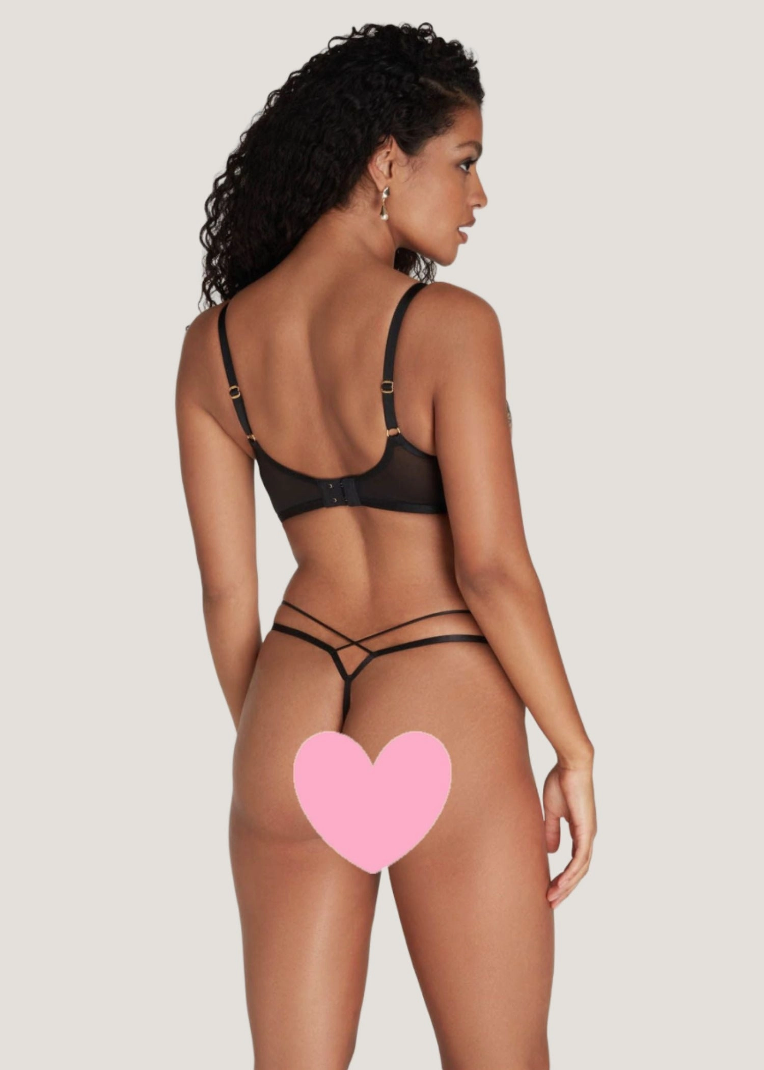 Kalia Thong (Black / Sand)