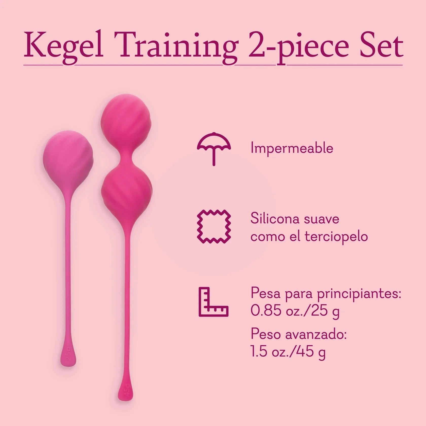 Kegel Training 2-Piece Set - IN STOCK - 6 LEFT! - Pure Romance
