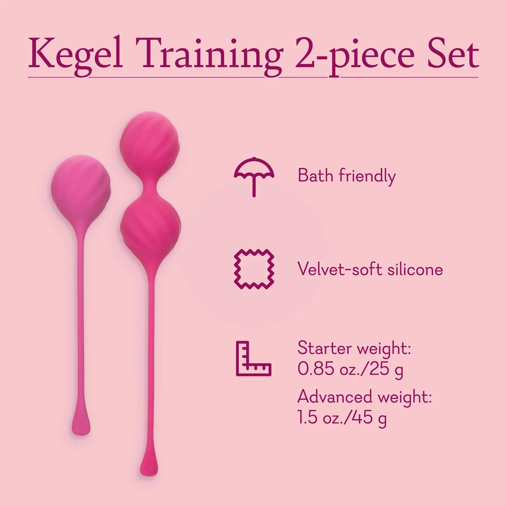 Kegel Training 2-Piece Set - IN STOCK - 6 LEFT! - Pure Romance