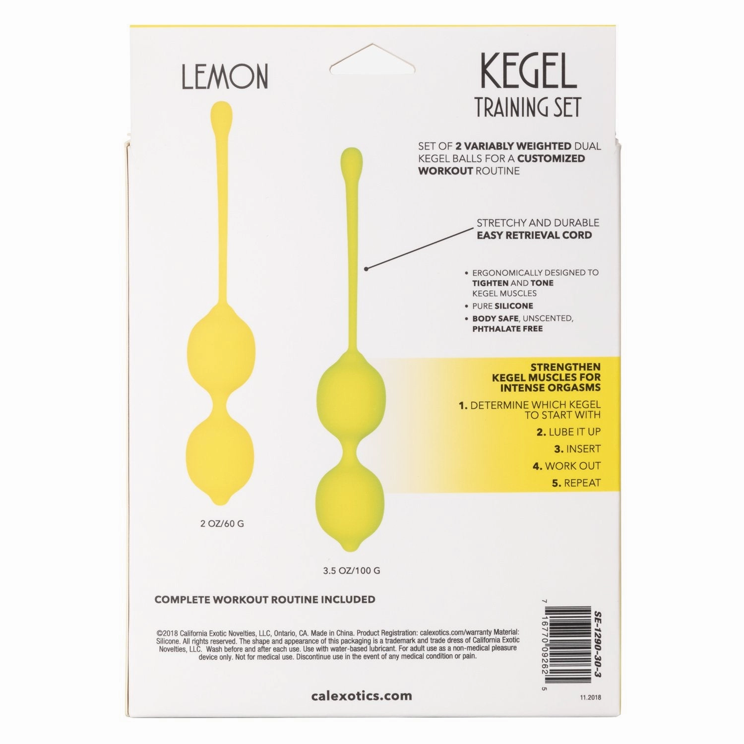 Kegel Training Set Lemon