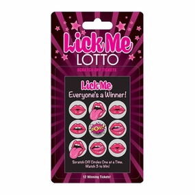 Lick Me Lotto Scratch Off Tickets