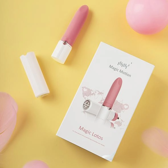 Magic Motion - Magic Lotus App-Controlled Lip Stick Mini Vibrator (Pink)