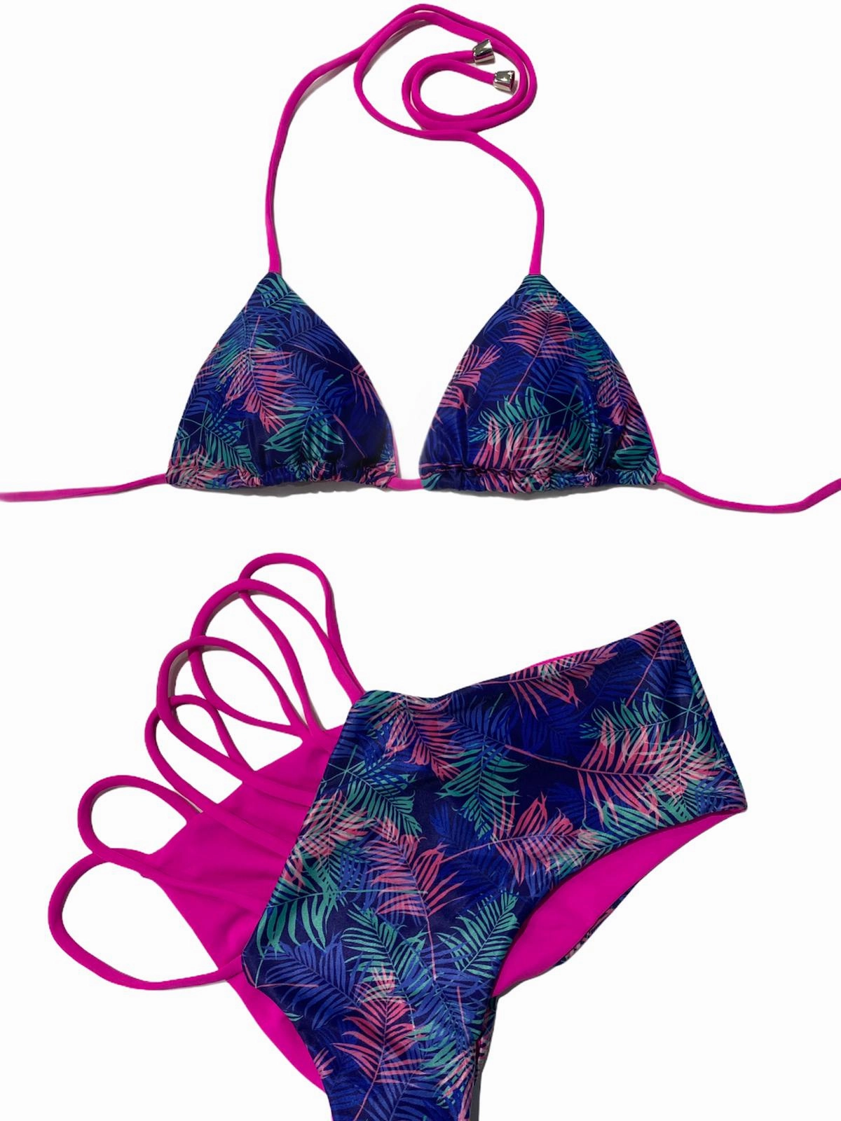 Miami Palms High Waisted Bikini