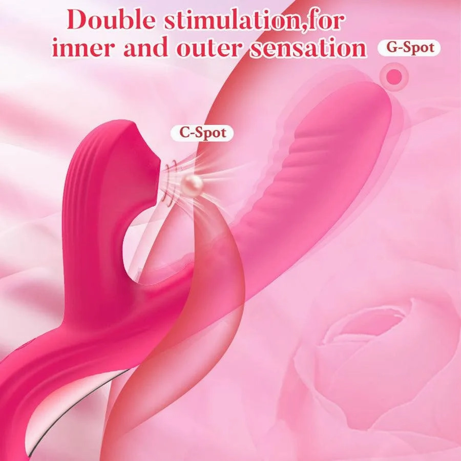 Multiple Pleasure Sucking Finger Vibrator