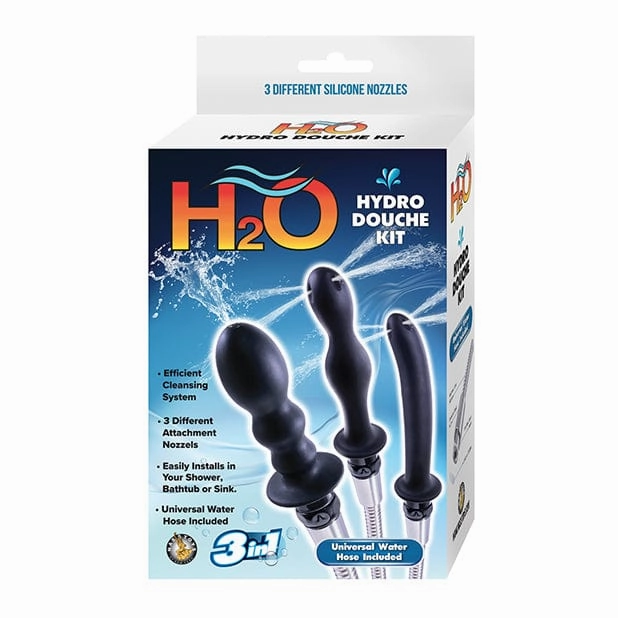 Nasstoys - H2O Hydro Anal Douche Kit (Black)